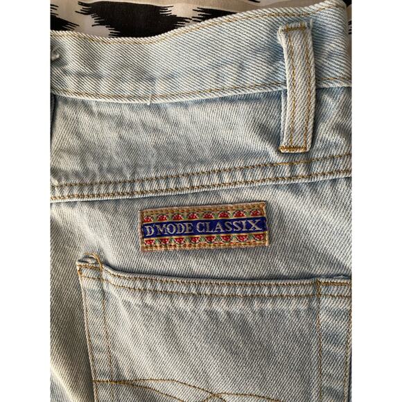 Vintage Embroidered D’Mode Classix Straight Leg High Rise Denim Jeans Size 11/12 - Picture 10 of 11
